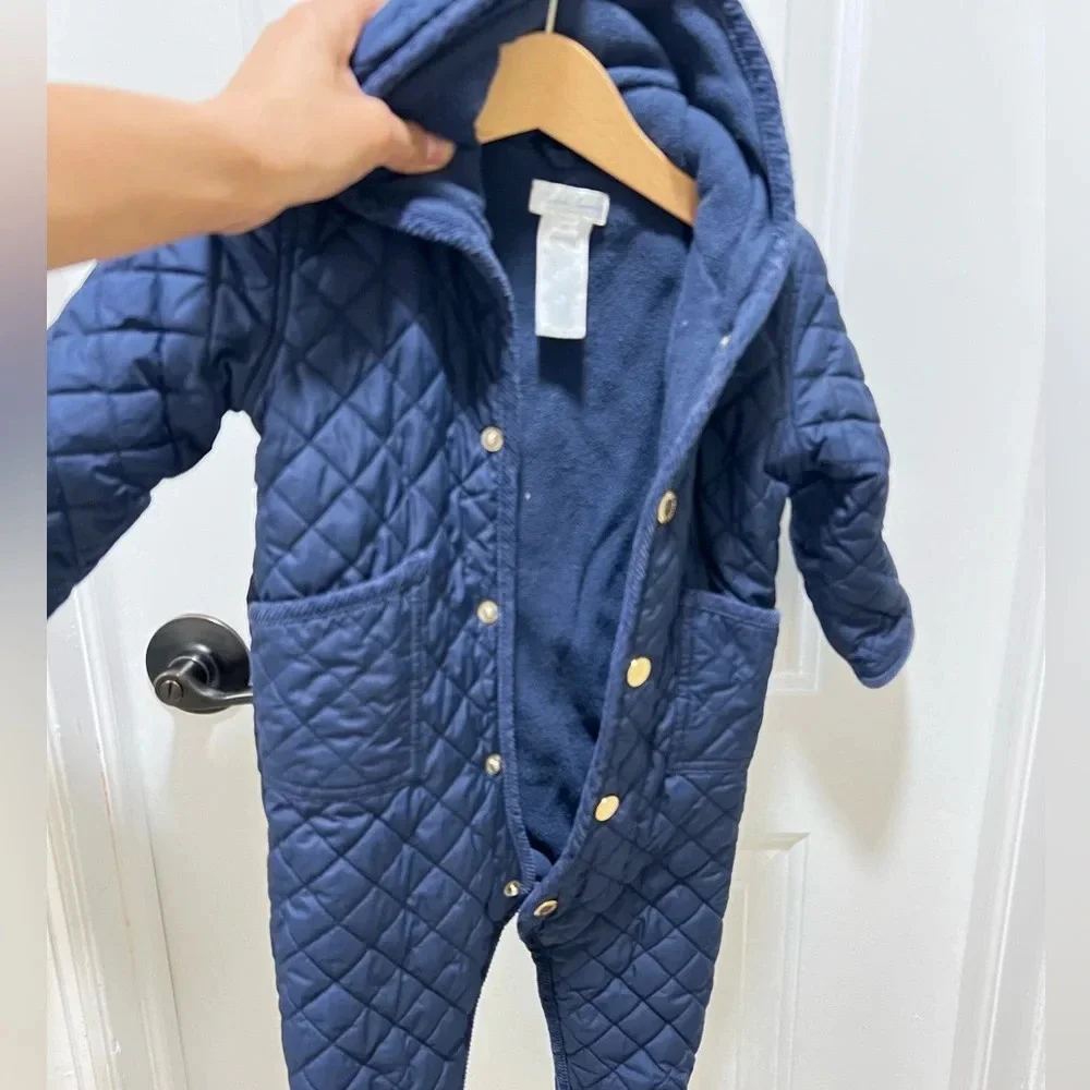 RALPH LAUREN Hooded Barn Bunting Siz6M